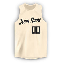 Charger l&#39;image dans la galerie, Custom Cream Black Round Neck Basketball Jersey
