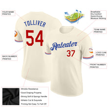 Laden Sie das Bild in den Galerie-Viewer, Custom Cream Red-Royal Performance T-Shirt
