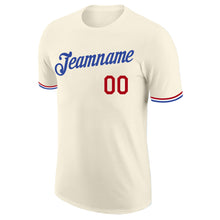Laden Sie das Bild in den Galerie-Viewer, Custom Cream Red-Royal Performance T-Shirt
