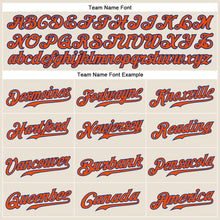 Laden Sie das Bild in den Galerie-Viewer, Custom Cream Orange-Royal Authentic Baseball Jersey
