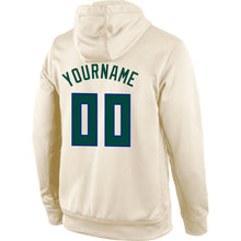 Load image into Gallery viewer, Custom Stitched Cream Hunter Green-Royal Sports Pullover Sweatshirt Hoodie
