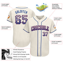 Load image into Gallery viewer, Custom Cream Royal-Red Authentic Drift Fashion Baseball Jersey
