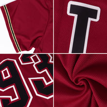 Laden Sie das Bild in den Galerie-Viewer, Custom Crimson White-Black Authentic Baseball Jersey
