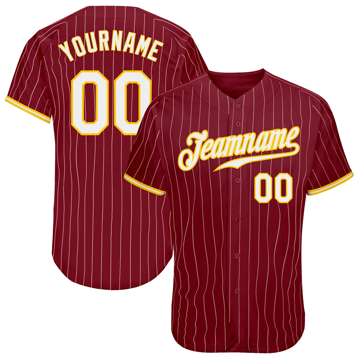 maroon pinstripe baseball uniforms