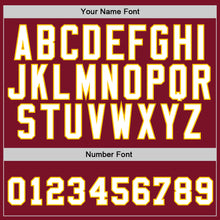 Load image into Gallery viewer, Custom Crimson White-Gold Authentic Baseball Jersey
