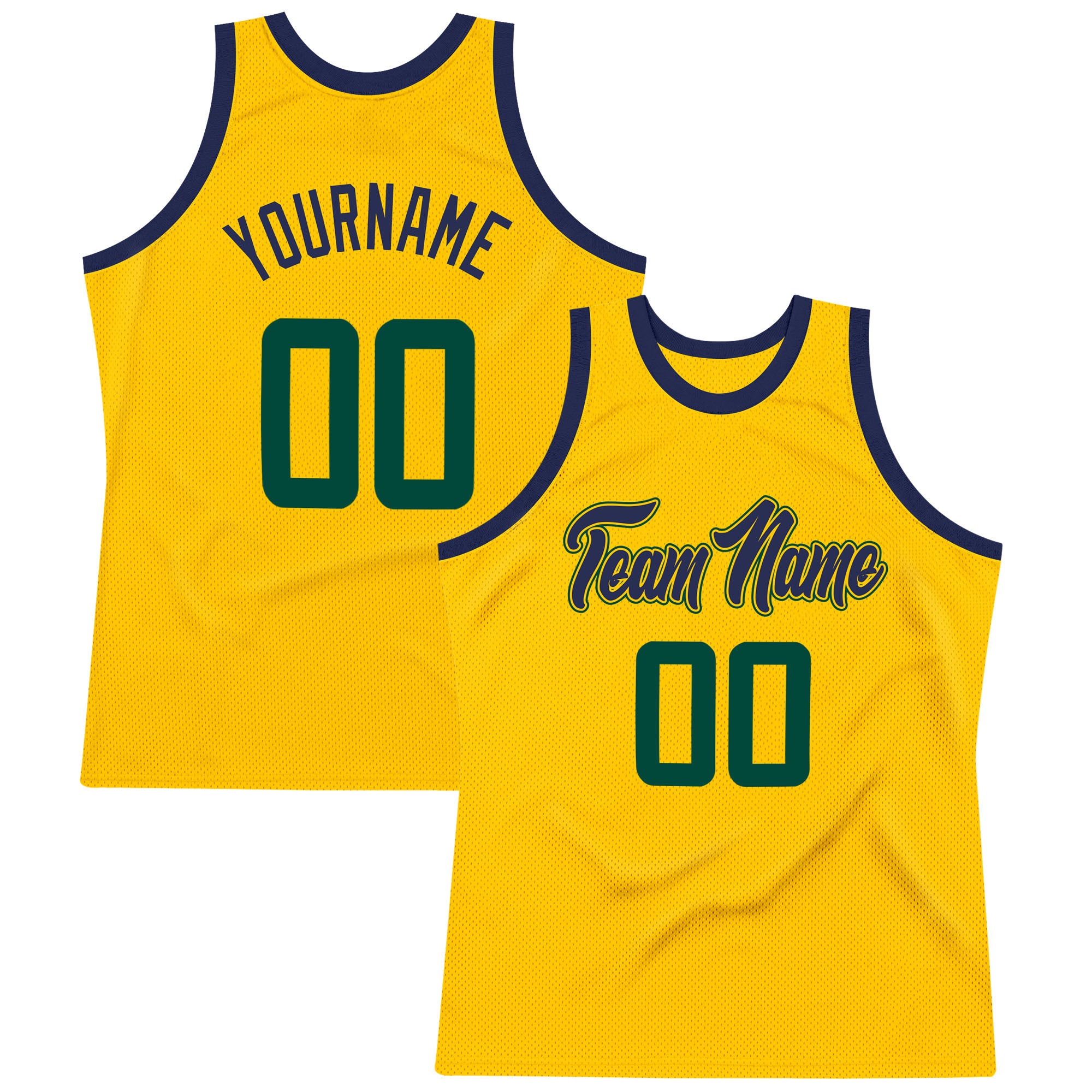 Yellow Basketball Jersey