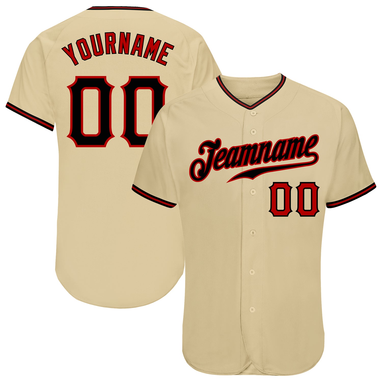 red and gold baseball jersey