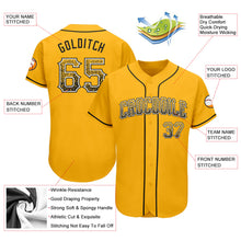 Laden Sie das Bild in den Galerie-Viewer, Custom Gold Black-White Authentic Drift Fashion Baseball Jersey
