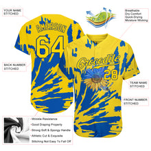 Загрузить изображение в средство просмотра галереи, Custom 3D Pattern Design Ukraine Sunflower Nightingale Authentic Baseball Jersey
