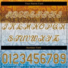 Charger l&#39;image dans la galerie, Custom Graffiti Pattern Gold-White 3D Chicano Authentic Baseball Jersey
