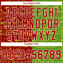 Load image into Gallery viewer, Custom Graffiti Pattern Red-Green 3D Authentic Baseball Jersey
