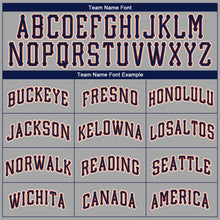 Laden Sie das Bild in den Galerie-Viewer, Custom Gray Navy-Orange Authentic Baseball Jersey
