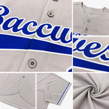 Laden Sie das Bild in den Galerie-Viewer, Custom Gray Red-White Authentic Baseball Jersey
