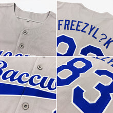 Load image into Gallery viewer, Custom Gray Red-White Authentic Baseball Jersey
