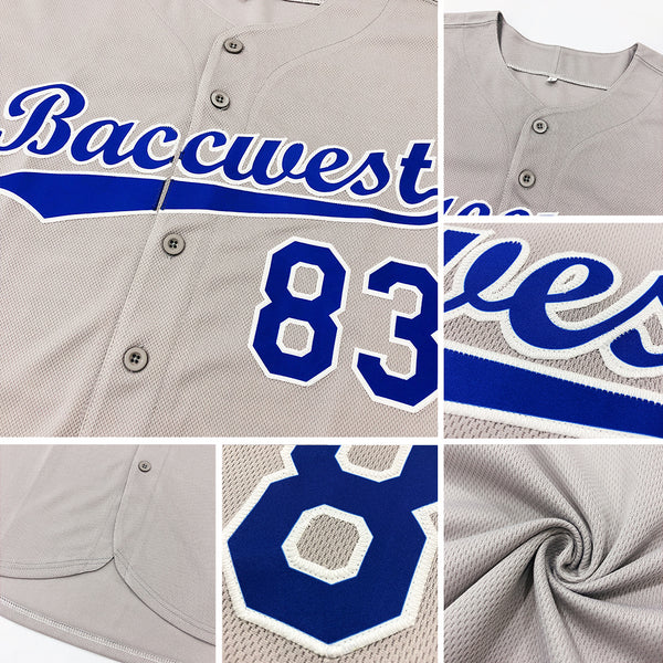 Sale Build Light Blue Baseball Authentic Gray Jersey Black –  CustomJerseysPro