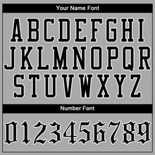 Laden Sie das Bild in den Galerie-Viewer, Custom Gray Black-White Authentic Baseball Jersey
