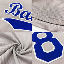 Laden Sie das Bild in den Galerie-Viewer, Custom Gray Black-White Authentic Throwback Rib-Knit Baseball Jersey Shirt
