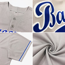 Load image into Gallery viewer, Custom Gray Orange-Black Authentic Baseball Jersey
