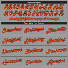 Load image into Gallery viewer, Custom Gray Orange-Black Performance T-Shirt
