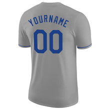 Load image into Gallery viewer, Custom Gray Royal-Red Performance T-Shirt
