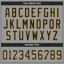 Load image into Gallery viewer, Custom Gray Black-Gold Performance T-Shirt
