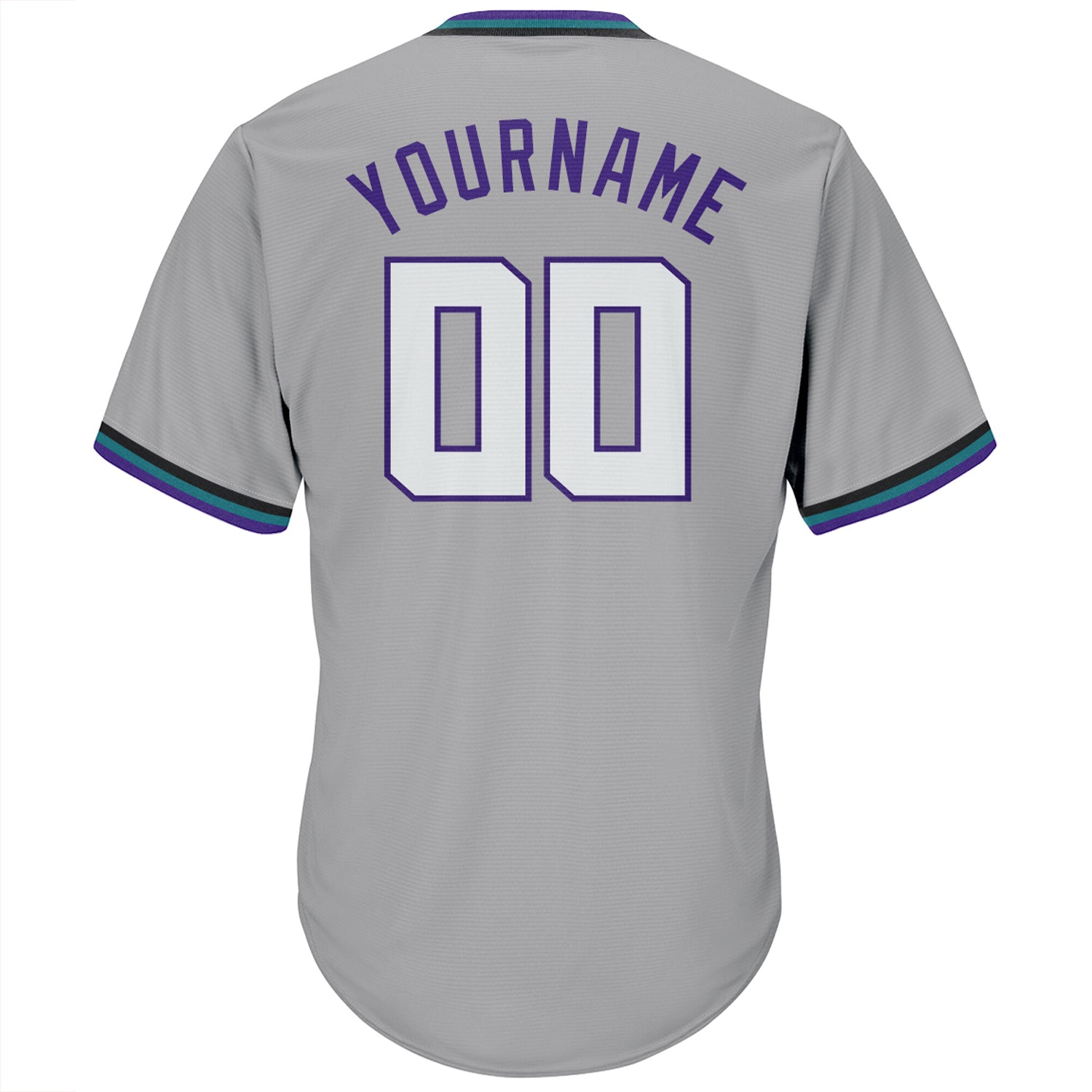 Sale Build Purple Baseball Authentic Gray Throwback Shirt White