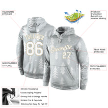Load image into Gallery viewer, Custom Stitched Gray White-Old Gold Christmas 3D Sports Pullover Sweatshirt Hoodie
