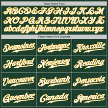 Load image into Gallery viewer, Custom Green White-Gold Authentic Baseball Jersey
