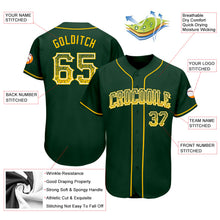 Laden Sie das Bild in den Galerie-Viewer, Custom Green Gold-White Authentic Drift Fashion Baseball Jersey

