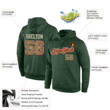 Load image into Gallery viewer, Custom Stitched Green Camo-Red Sports Pullover Sweatshirt Hoodie
