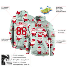 Load image into Gallery viewer, Custom Stitched Green Red-White Christmas 3D Sports Pullover Sweatshirt Hoodie
