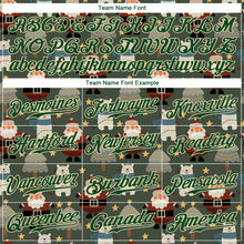 Load image into Gallery viewer, Custom Green Green-Cream Christmas 3D Authentic Baseball Jersey
