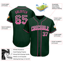 Laden Sie das Bild in den Galerie-Viewer, Custom Green Pink-White Authentic Drift Fashion Baseball Jersey
