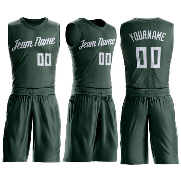 Cheap Custom Hunter Green Gold-White Authentic Throwback Basketball Jersey  Free Shipping – CustomJerseysPro