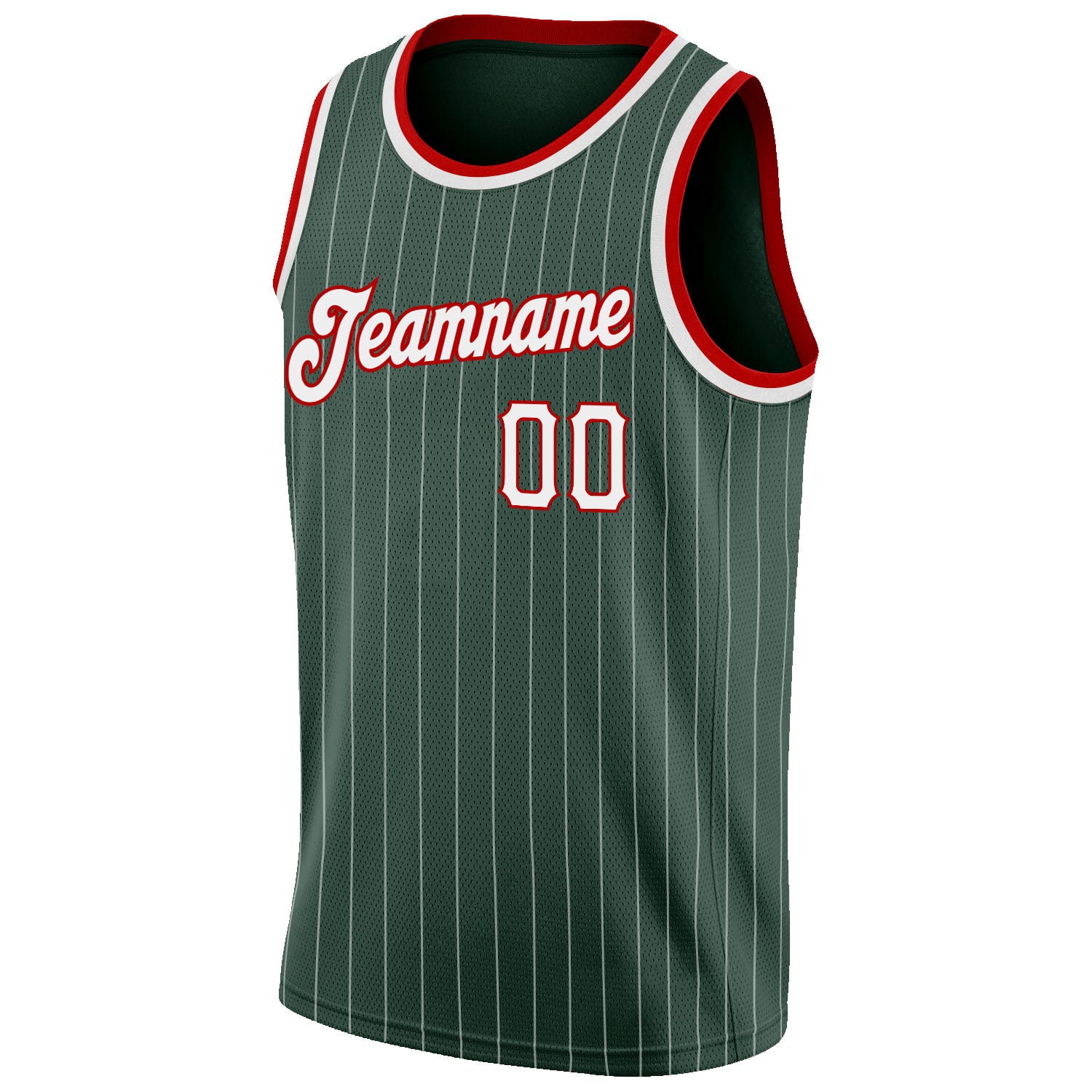 Custom Hunter Green White Round Neck Suit Basketball Jersey –  CustomJerseysPro