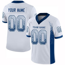 Load image into Gallery viewer, Custom White Royal Mesh Drift Fashion Football Jersey
