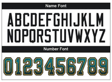 Load image into Gallery viewer, Custom Teal Black-Old Gold Mesh Drift Fashion Football Jersey
