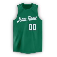 Загрузить изображение в средство просмотра галереи, Custom Kelly Green White Round Neck Basketball Jersey
