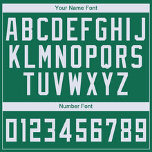 Load image into Gallery viewer, Custom Kelly Green White V-Neck Basketball Jersey
