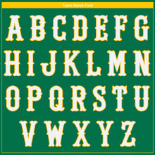 Load image into Gallery viewer, Custom Kelly Green White-Gold Authentic Baseball Jersey
