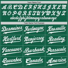 Laden Sie das Bild in den Galerie-Viewer, Custom Kelly Green White-Red Authentic Baseball Jersey
