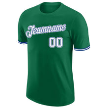 Load image into Gallery viewer, Custom Kelly Green White-Royal Performance T-Shirt
