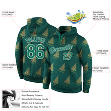 Charger l&#39;image dans la galerie, Custom Stitched Kelly Green Kelly Green-White Christmas 3D Sports Pullover Sweatshirt Hoodie
