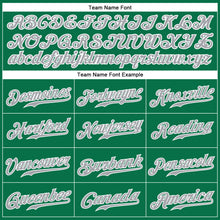 Load image into Gallery viewer, Custom Kelly Green Gray-White Authentic Baseball Jersey
