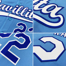 Charger l&#39;image dans la galerie, Custom Light Blue White-Royal Authentic Baseball Jersey
