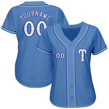 Laden Sie das Bild in den Galerie-Viewer, Custom Light Blue White-Royal Authentic Baseball Jersey
