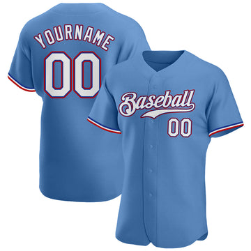 Custom Light Blue Baseball Jerseys Women's Men's Youth – Getaggt