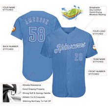 Load image into Gallery viewer, Custom Light Blue Light Blue-Royal Authentic Baseball Jersey
