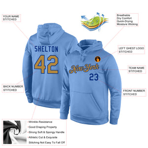 Custom Stitched Light Blue Old Gold-Royal Sports Pullover Sweatshirt Hoodie
