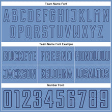 Load image into Gallery viewer, Custom Light Blue Light Blue-Navy Authentic Throwback Basketball Shorts
